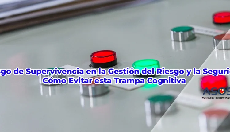Panel de control con indicadores rojos y verdes que representan la gestión del riesgo y el sesgo de supervivencia en seguridad empresarial