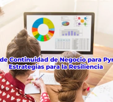 Equipo de trabajo diseñando un plan de continuidad empresarial.