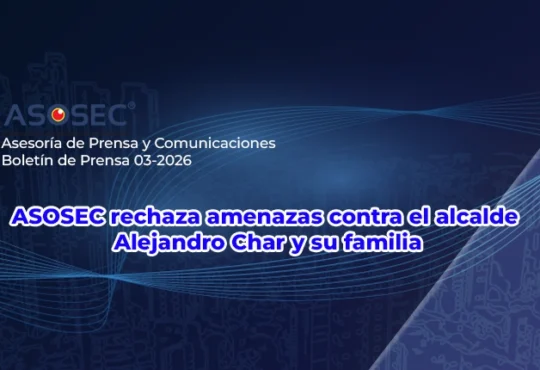 ASOSEC rechaza amenazas contra el alcalde Char en Barranquilla