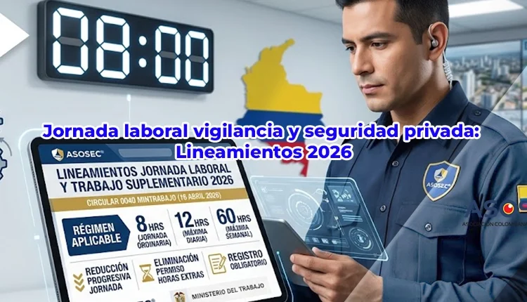 Lineamientos jornada laboral vigilancia y seguridad privada ASOSEC 2026