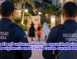 Seguridad privada en Halloween: escudo de vigilancia sobre una ciudad de la Costa Caribe con calabazas